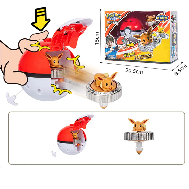 Bey Blade Pokémon com Lançador