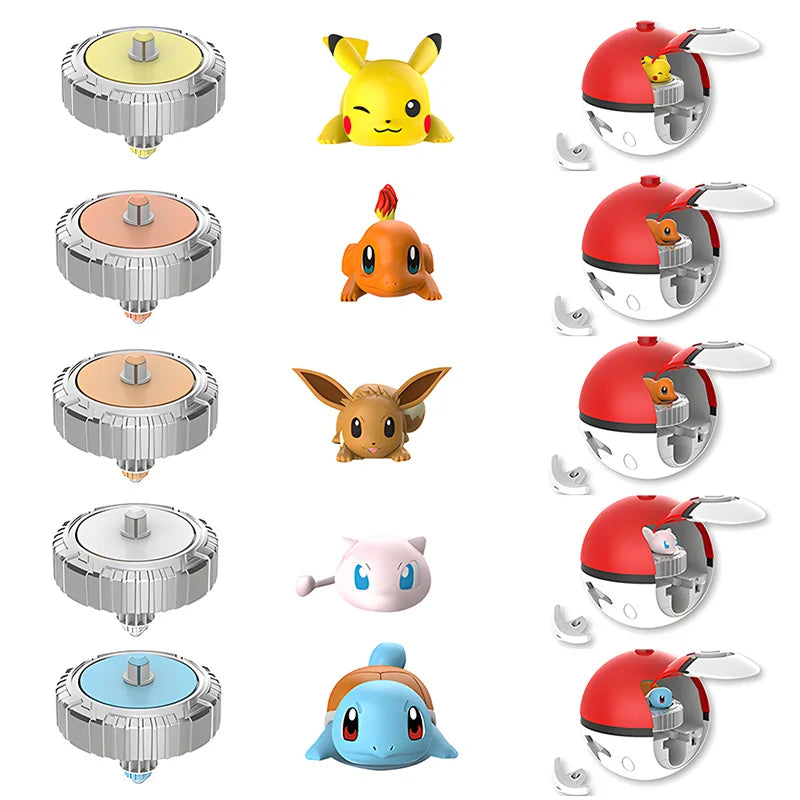 Bey Blade Pokémon com Lançador